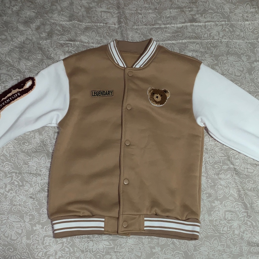 SHEIN Varsity Bear Jacket